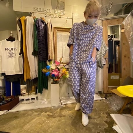 IKAT イカット 絣織　キモノパンツ #2116232