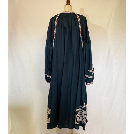 コットンフラックス　オマージュ刺繍　ビッグタッセル　BOHO ワンピ#2213024