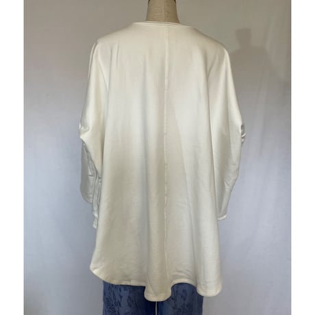 バンブーフリース　肩パッチ刺繍　L.S.TOP #2279007