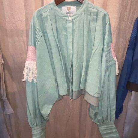 コットンフラックス　クロップド丈　Big sleeve shirt #2612031