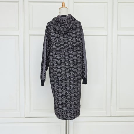 コットン 裏毛　EYEプリント　HOODIE ワンピース #2179210