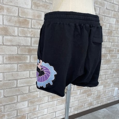ソフト裏毛 刺繍　ショート　サルエルパンツ/リメイク/#2439031