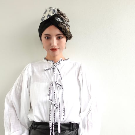 ターバン　数秒でまとまるヘアアレンジ　qppA ®︎ x AnotherImportantCulture コラボ