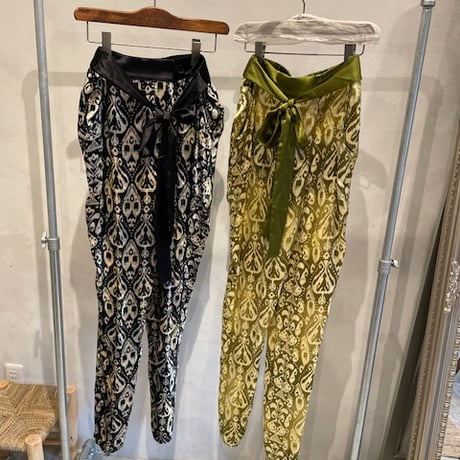 ベルベット　スカルプリントドレープパンツ　Velvet scull pt. Pants #2416005