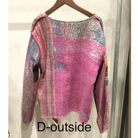 ヴィンテージ　カンタ刺繍　リバーシブルジャケット②　#2512003