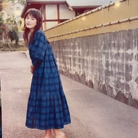 INDIGO 先染めチェックワンピース#2613033