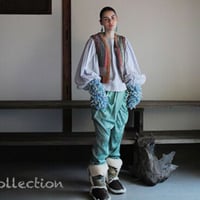 ヴィンテージ　カンタ刺繍　リメイクベスト　#2312017