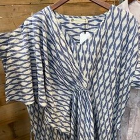 IKAT イカット 絣織　ドレープ　ワンピース #2113233