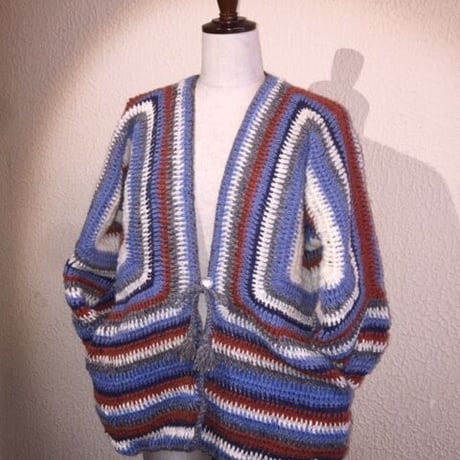 手編みWOOLマルチヤーン かぎ針ニット#2047003