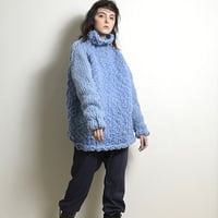 #1947014 TT ウール手編みニットタートルネック　WOOL 100%