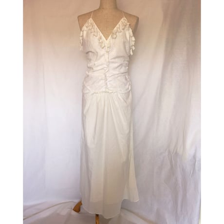 Cottonカットワークレースキャミドレス#1723029