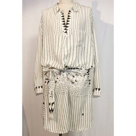 バッファロープリント　シャツワンピース　#1923922