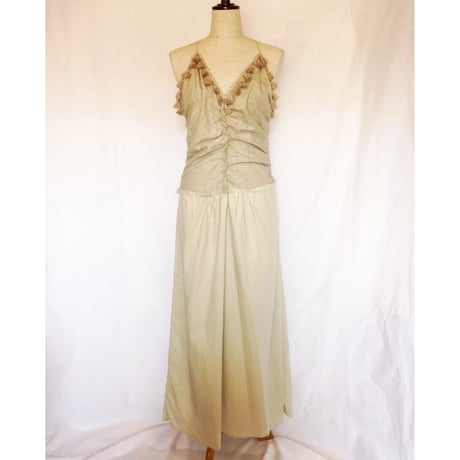 Cottonカットワークレースキャミドレス#1723029