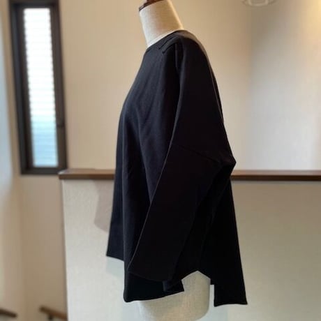 バンブーフリース　肩パッチ刺繍　L.S.TOP #2279007