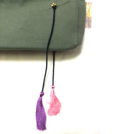 コットンキャンバスバッグ/ウール＆ミラー刺繍/1418690