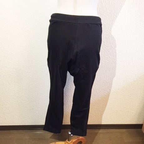 オーガニック・コットン裏毛　サイドテープ付きソフトサルエルパンツ  #2076023