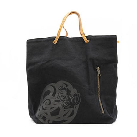 綿キャンバス x レザー　AnotherImportantCulture ロゴバッグ #2078027