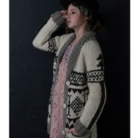 #1847036 AZTEK柄　カウチンニット　WOOL 100% 手編み