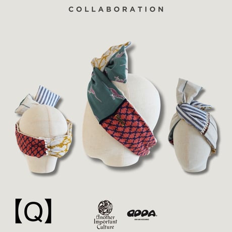 ターバン　数秒でまとまるヘアアレンジ　qppA ®︎ x AnotherImportantCulture コラボ