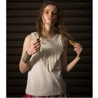 バンブー裏毛フリンジトップス　#1879042