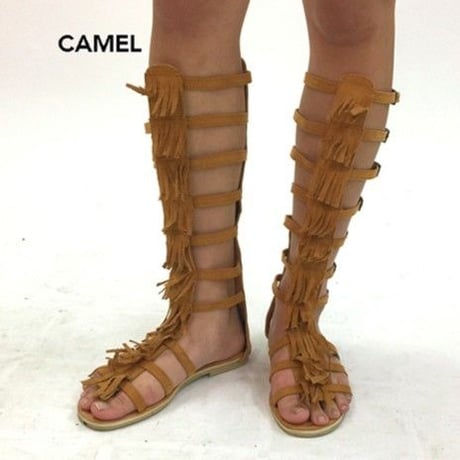 FAKE SUEDE GLADIATOR SANDAL ロンググラディエーターサンダル#1778041