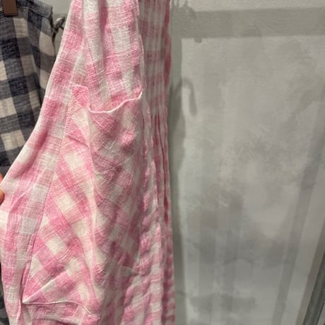 先染めギンガムチェック　サルエルパンツ #2614044