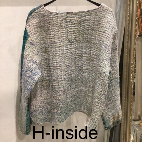 ヴィンテージ　カンタ刺繍　リバーシブルジャケット③　#2512003