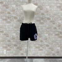 ソフト裏毛 刺繍　ショート　サルエルパンツ/リメイク/#2439031
