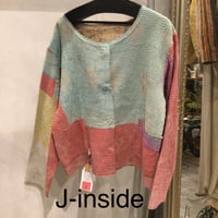 ヴィンテージ　カンタ刺繍　リバーシブルジャケット④　#2512003