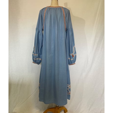 コットンフラックス　オマージュ刺繍　ビッグタッセル　BOHO ワンピ#2213024