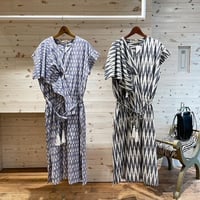 IKAT イカット 絣織　ドレープ　ワンピース #2113233