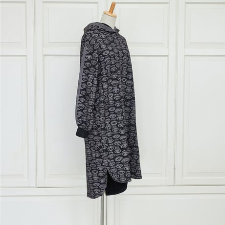 コットン 裏毛　EYEプリント　HOODIE ワンピース #2179210