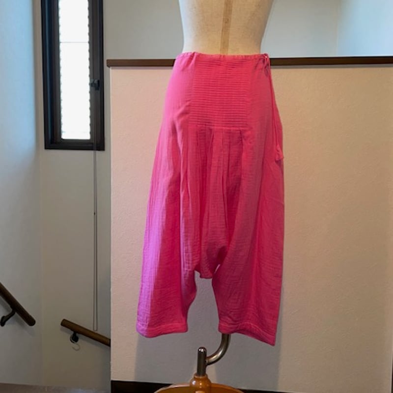 ガーゼ Gauze# ワイドサルエルパンツ 楽天市場】ガーゼ Gauze# コットンワイドサルエルパンツ F【中古