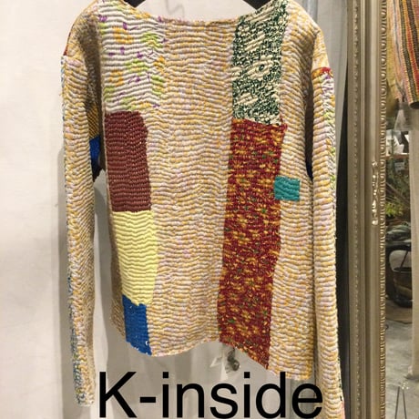 ヴィンテージ　カンタ刺繍　リバーシブルジャケット④　#2512003