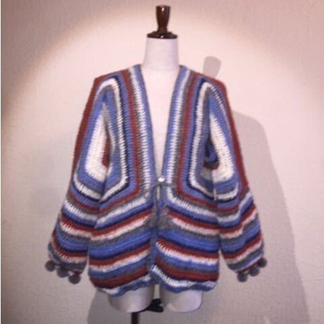 手編みWOOLマルチヤーン かぎ針ニット#2047003