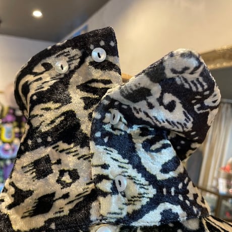 ベルベット　スカルプリント　ポンチョトップス／Velvet scull pt.PullOver #2412004
