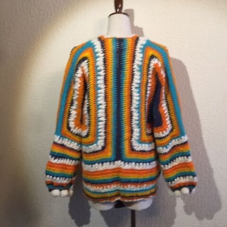 手編みWOOLマルチヤーン かぎ針ニット#2047003