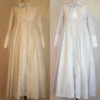 "Mary" バックフリルストライプシャツワンピース