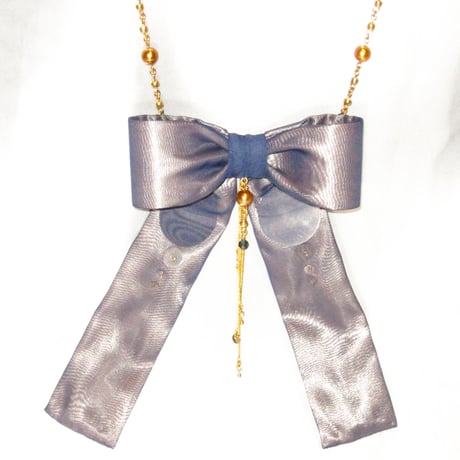 "Plasma" シフォンリボンネックレス