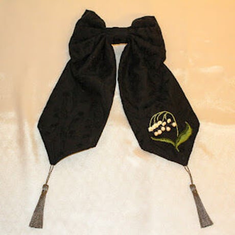 “Lily of Valley” リボンバレッタ