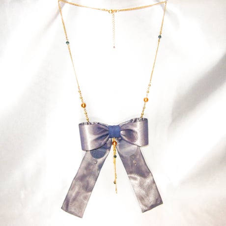 "Plasma" シフォンリボンネックレス