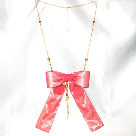 "Plasma" シフォンリボンネックレス