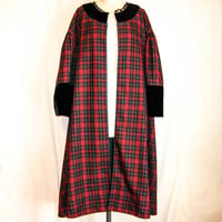"Day Dream" チェック柄ガウンコート