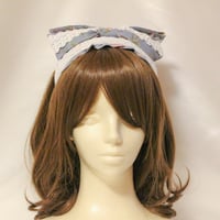 "Perch in the Garden" ダブルリボンカチューシャ