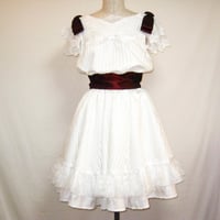 "Scarlet" サッシュベルト付きリボンワンピース