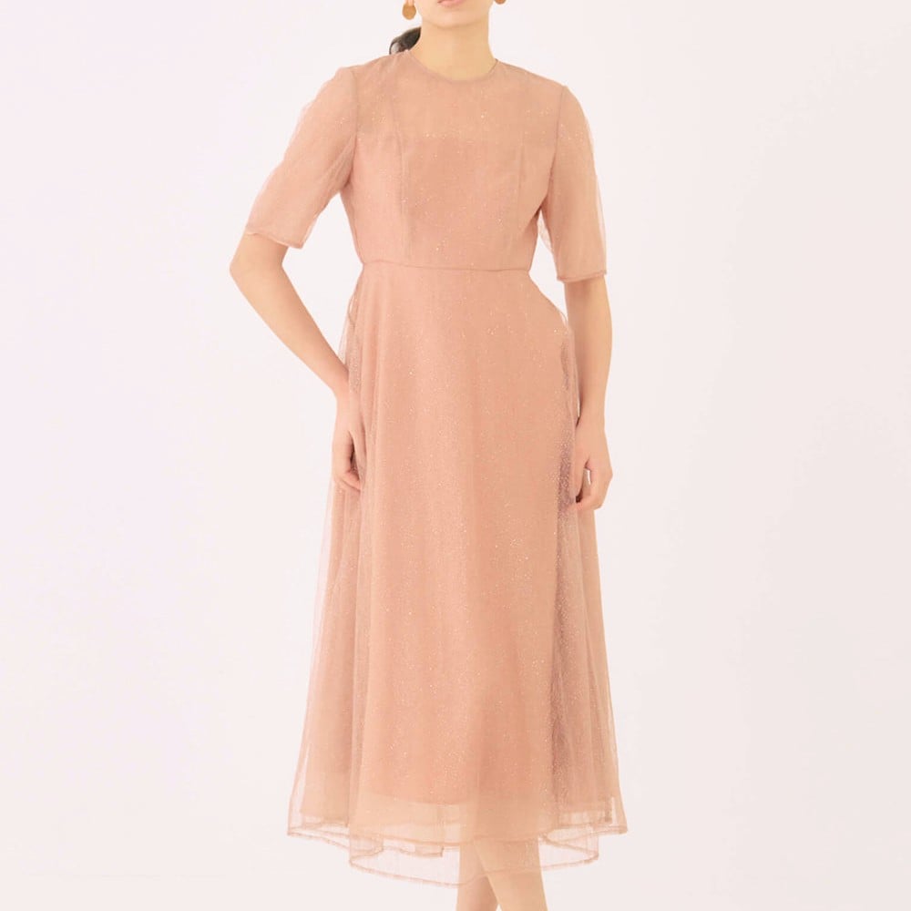 kaene/ラメミックスエアリードレス オレンジ　36 re'kaene公式サイト レンタル ラメミックスエアリードレス（ 36