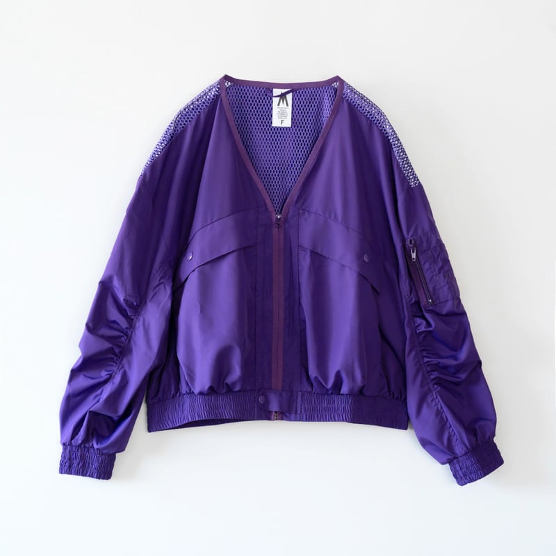M53. Mesh Jacket ( シルバー／パープル ) | エイプリル