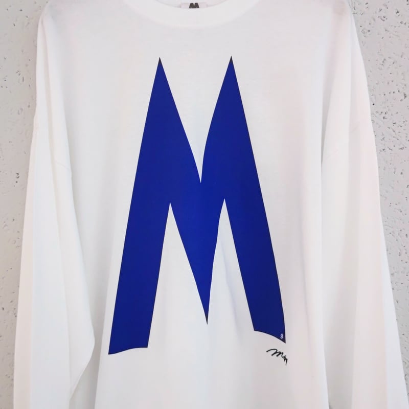Supremeロゴ入り青色長袖カットソー M 2025年最新】SUPREME カラー：ネイビー系 七分・長袖カットソー