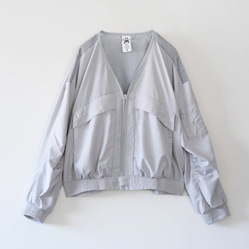 M53. Mesh Jacket ( シルバー／パープル ) | エイプリル