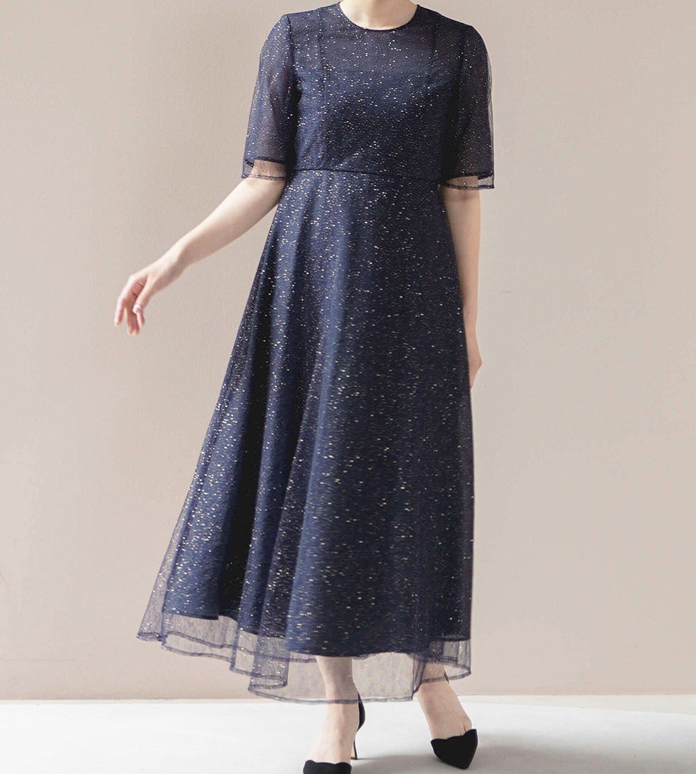 kaene/ラメミックスエアリードレス オレンジ　36 re'kaene公式サイト レンタル ラメミックスエアリードレス（ 36